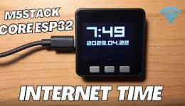 M5Stack Core ESP32 – Get Time and Date From the Internet