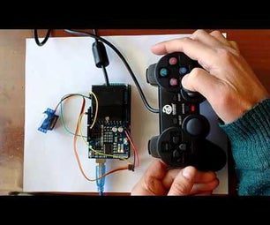 Turn Servo With PS2 Controller - Visuino - Visual Development for Arduino