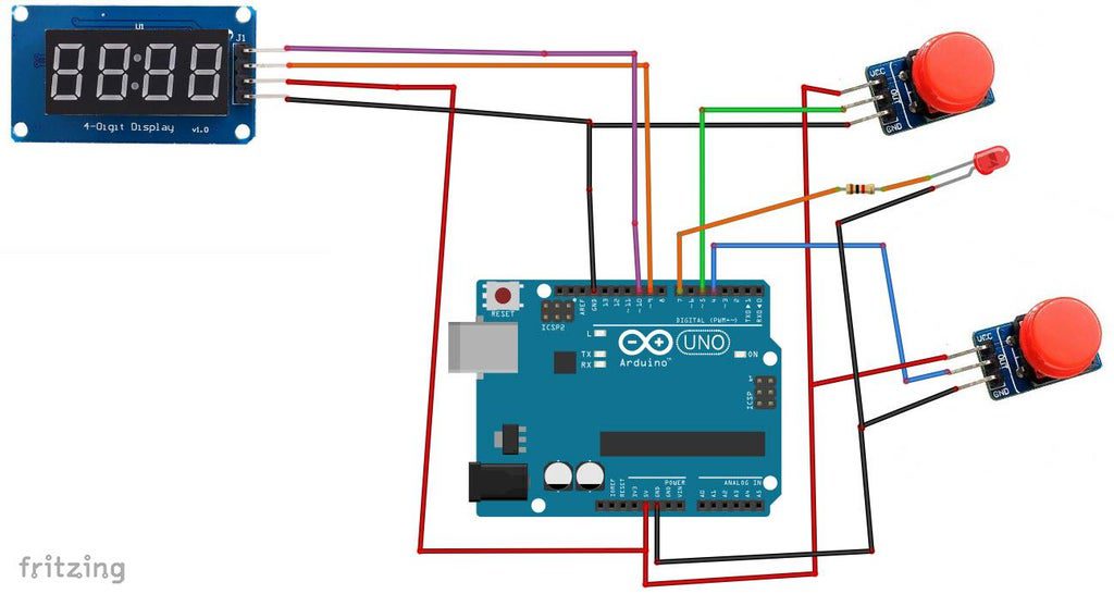 Arduino Countdown Timer With Settings - Visuino - Visual Development ...