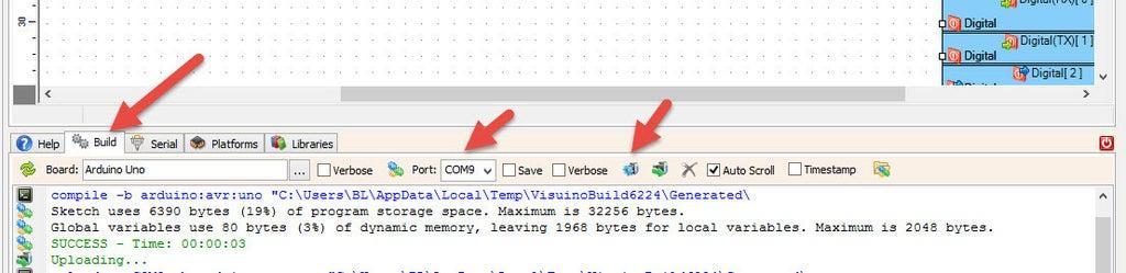 Step 7: Generate, Compile, and Upload the Arduino Code