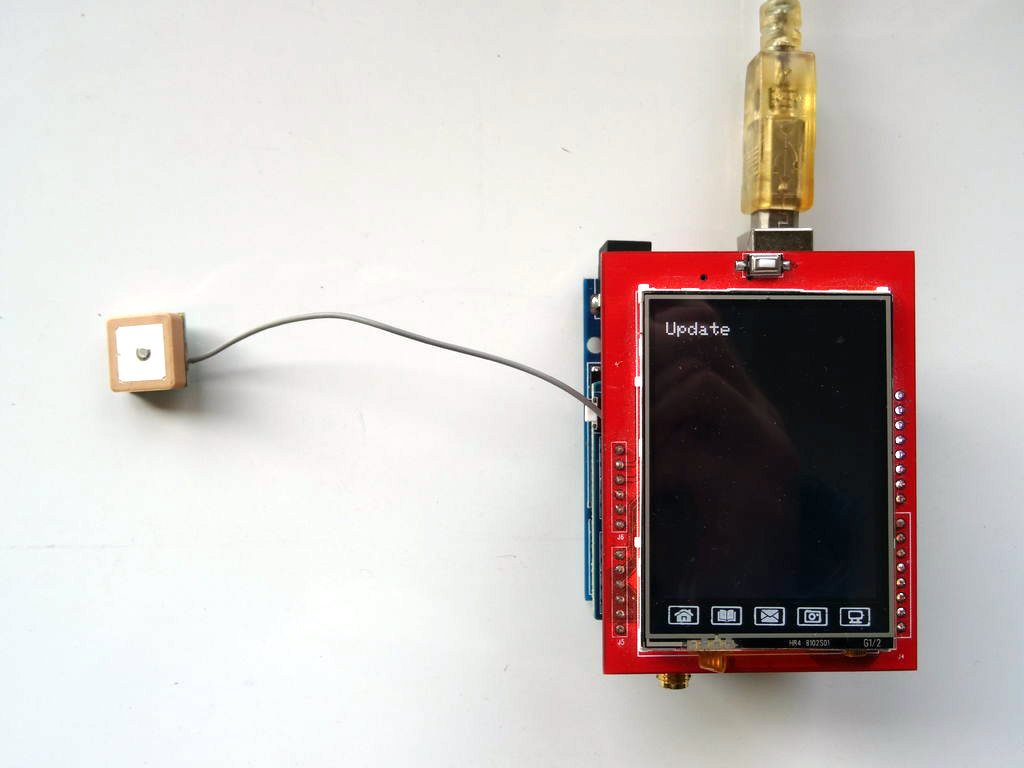 Arduino Uno and Visuino: GPS Location Display With GPS and TFT ... image.