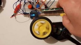 Control DC Motor Speed and Direction Using a Potentiometer, OLED Display & Buttons