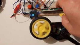 Control DC Motor Speed and Direction Using a Potentiometer, OLED Display & Buttons