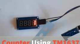 Counter Using TM1637 LED Display & Obstacle Avoidance Sensor