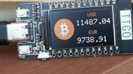 GET BITCOIN LIVE PRICE TTGO ESP32