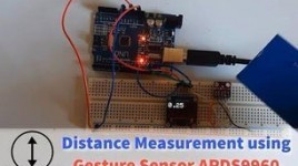 Distance Proximity Measurement With Gesture Sensor APDS9960