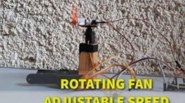 Rotating Fan Using Servo Motor and Speed Control