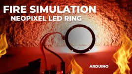 Arduino NeoPixel LED Ring Fire Simulation