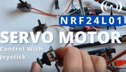 NRF24L01 Wireless Servo Motor Control With Joystick