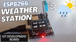 ESP8266 IoT Development Board Weather Station Using DHT11 Sensor & OLED Display